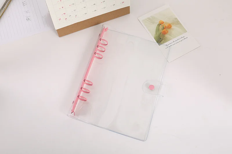 Colorful Gradient Binder Notebook Cover & Photo Sticker Album Diary Planner