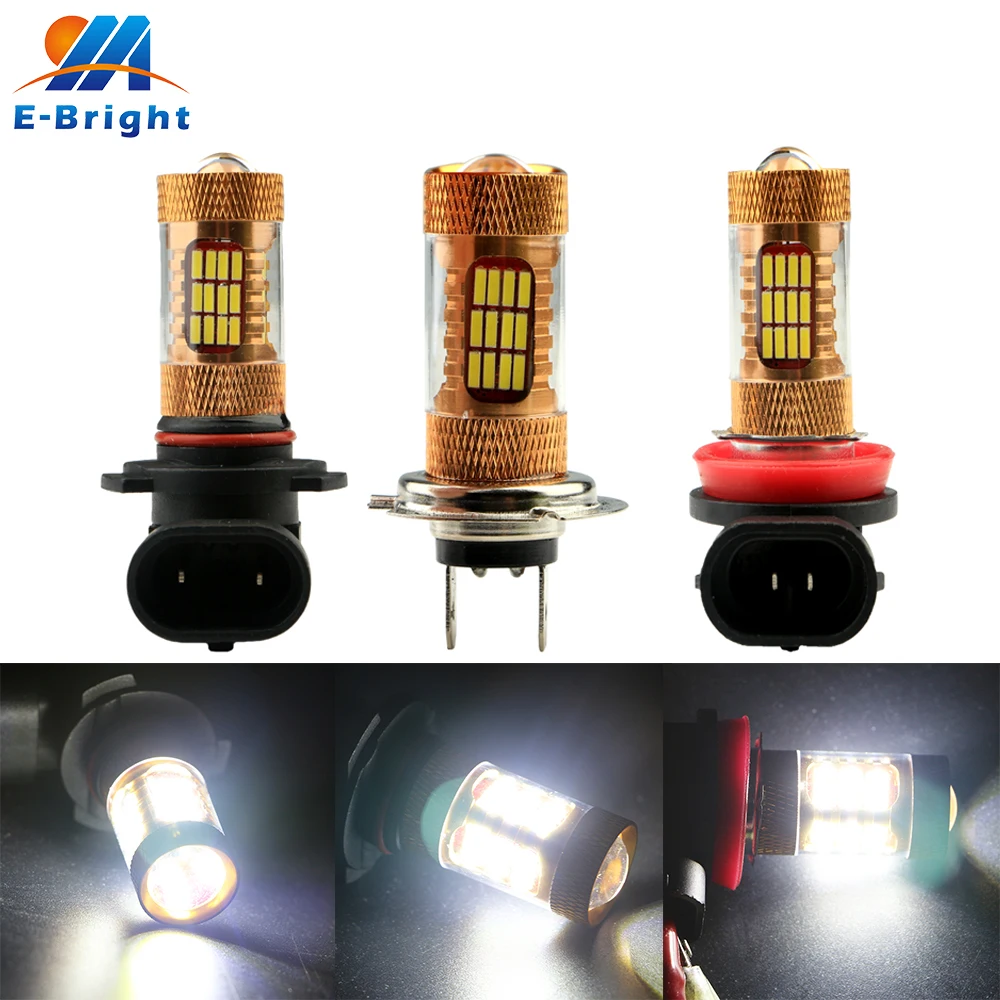 4 шт 12V 24V 4014 54 SMD светодиодные лампы H4 H7 H11 9005 9006 гнездо 6500K 640 люмен грузовой