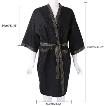 

2020 New Fashion Salon Spa Client Gown Kimono Style Waterproof Hair Cutting Gown Smock