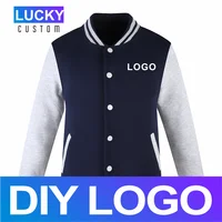 Men’s Long Sleeve Baseball Jacket Customized Embroidery Printed Logo College Style Warm And Comfortable Outerwear 3Xl