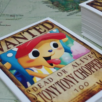 

100Pcs/Set Anime One Piece Postcards Lomo Card Cartoon Message Card Christmas Gifts Whole character series Greeting/Wish Card