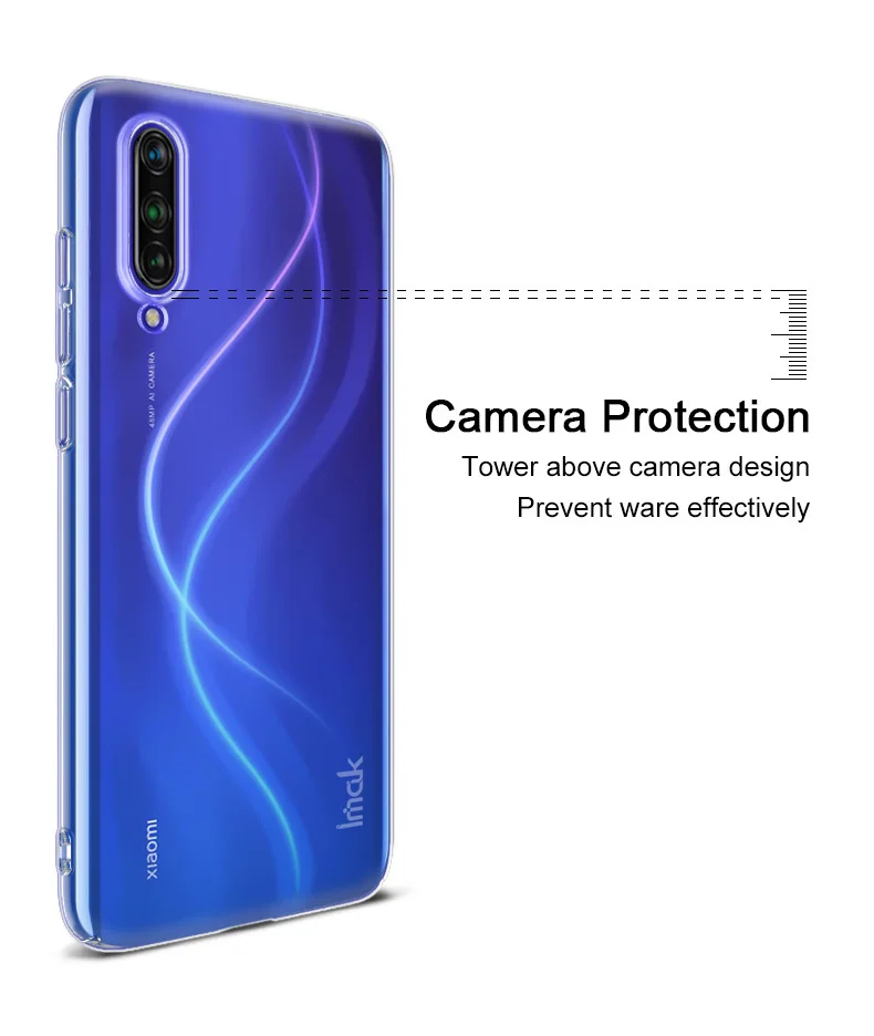 Xiaomi Mi CC9 чехол IMAK Прозрачный Кристалл жесткий пластик задняя крышка чехол для Xiaomi Mi CC9e