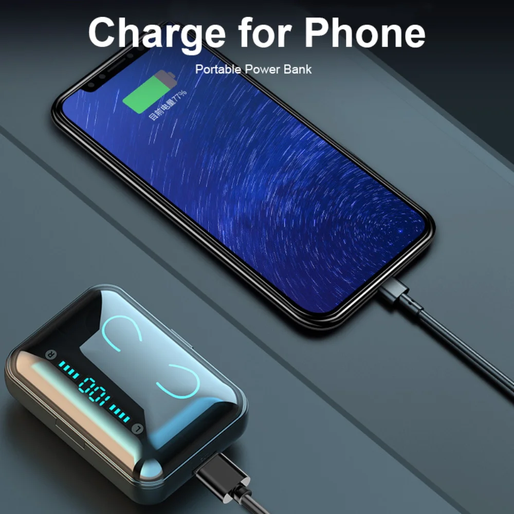 Wireless Bluetooth 5 0 TWS Earphone Stereo Earbuds Fone Bluetooth Headphones TWS Sport Waterproof Earphones for IPhone Android