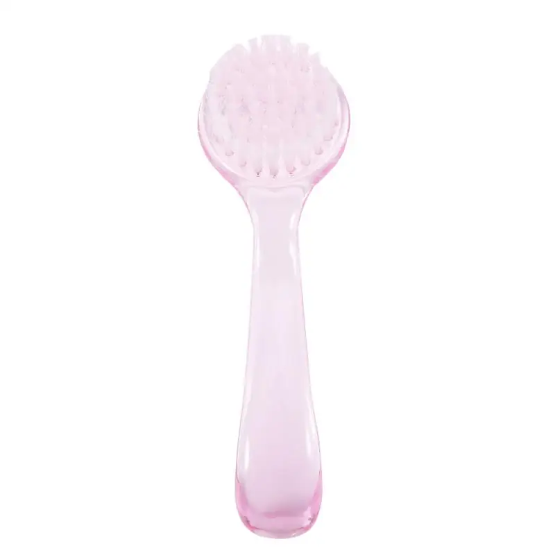 Nail Brush UV Gel Supplies Nail Dust Removal Cleaning Brush Round Head with Cap Portable Nail Tools Random Color TSLM1