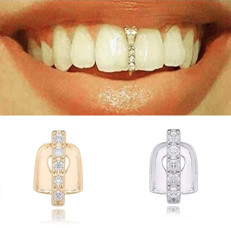 

Hip Hop Cross Top Grills Grills Tooth Cap Teeth Cover Teeth Case Caps Single Tooth Cap Cosplay Rock Braces Teeth Decor Jewelry
