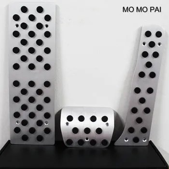 

AT/MT Aluminium Brake Foot Rest Pedal S-Line Pedals Interior Set non-skid fit For Audi Q3 A3 TT