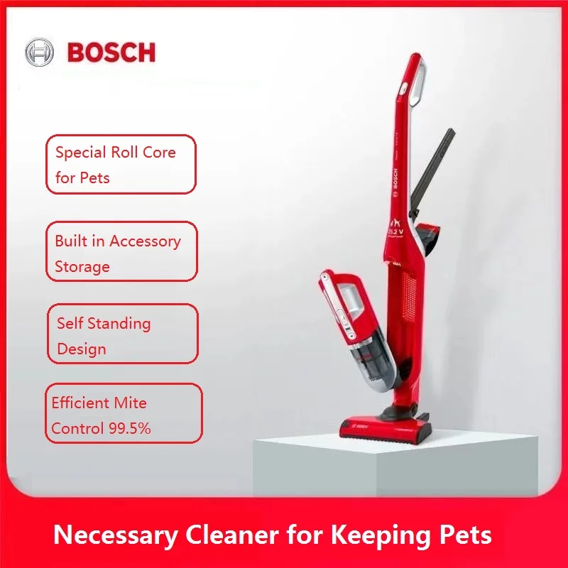 

Новый Bosch беспроводной ручной пылесос для домашних животных вертикальный с высокой мощностью и 55 минут Срок службы батареи Flexxo S4