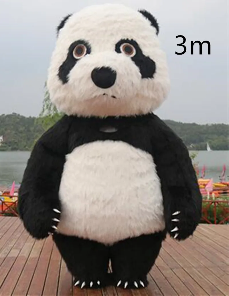 3m panda Надувная Растяжка панда костюм полярного медведя 2,6 m 3M USB кабель Костюм для рекламы, индивидуальный Подгон, для взрослых, для свадьбы костюм талисмана костюм животного - Цвет: 3m panda