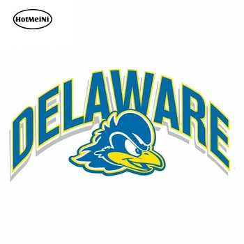 

HotMeiNi 13cm x 6.5cm for Delaware Blue Hens Logo Cartoon Oem Funny Car Stickers RV VAN 3D DIY Fine Decal Waterproof Anime