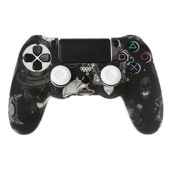 

Gamepad Controller Silicone Sleeve Guard Protective Cover + 2 Grip Caps For PS4