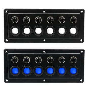 

12V 24V4 Touch Screen Panel Waterproof Touch Control Panel Digit Single Touch Switch Panel With 6 Switches For RV Cars Marines