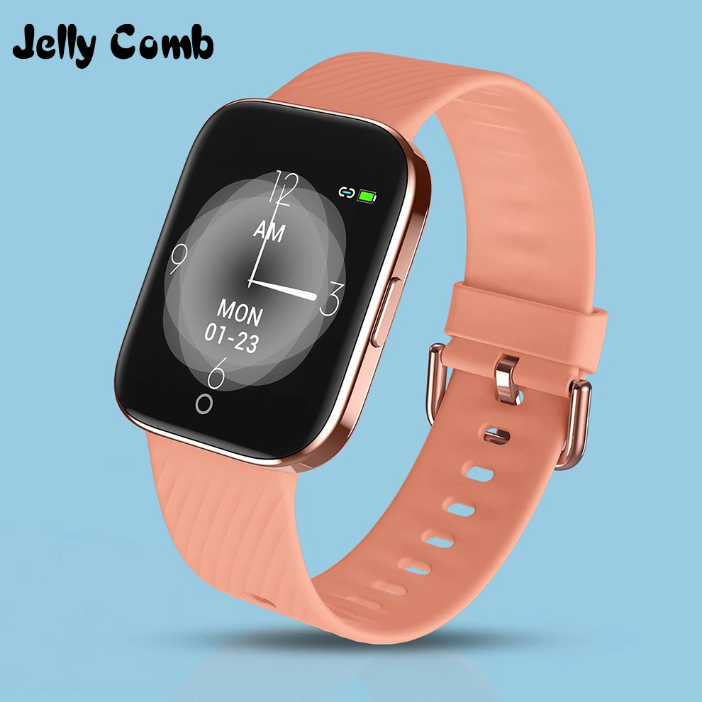 

Jelly Comb IP68 Waterproof Women Smart Watch Men Bluetooth Smartwatch for Apple iPhone Xiaomi Heart Rate Monitor Fitness Tracker