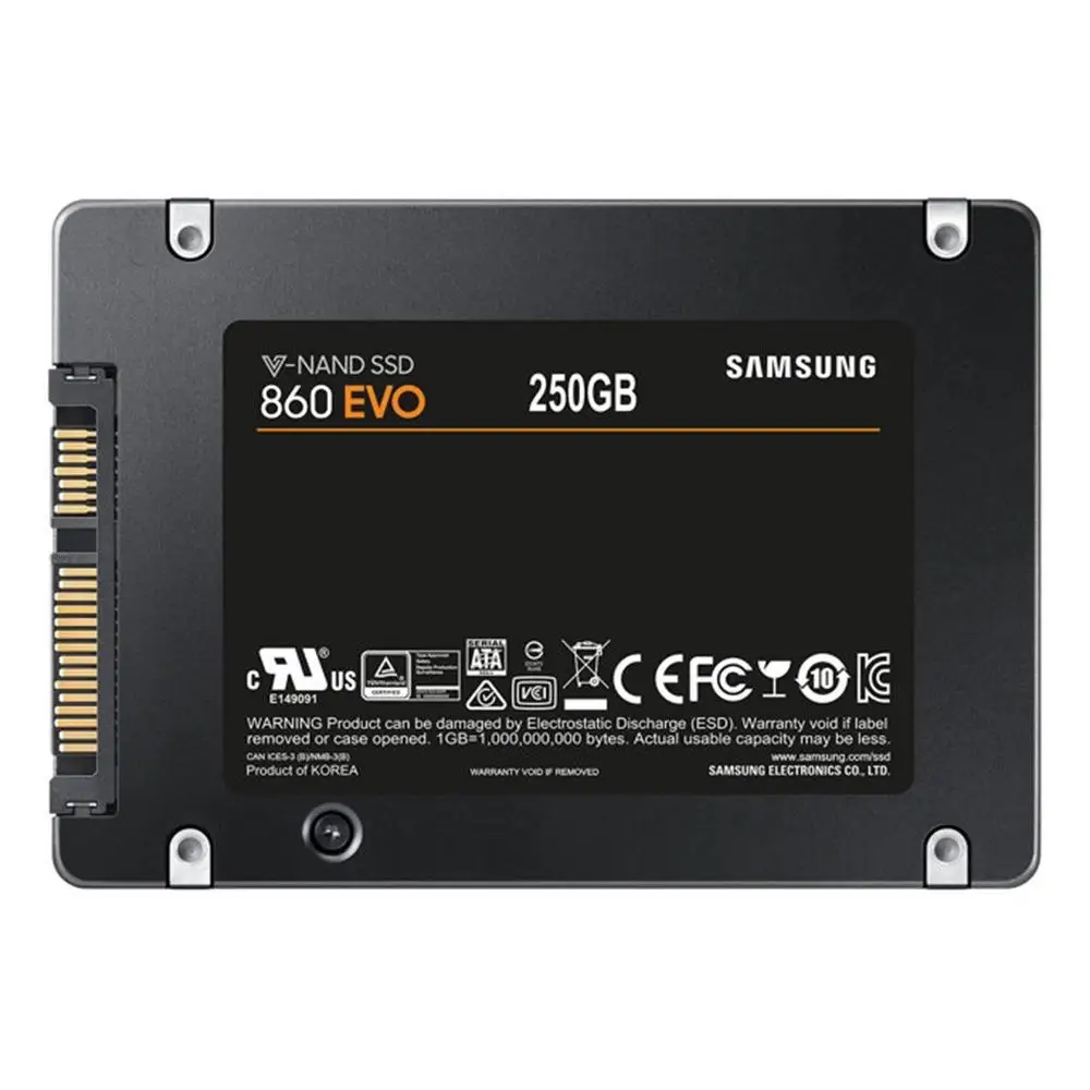Original Samsung SSD 860 EVO interno sólido 250GB 500GB 1TB 2TB disco de estado HDD Disco Duro sapa