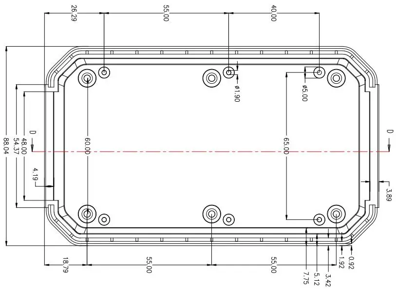 szomk handheld plastic box for electronics instrument housing plastic enclosure for pcb design junction box device project box (31)