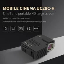 UNIC UC28CH Projector HDMI-Compatible 1920x1080P USB TF AV interface LED Mini projector Portable Home Media Video Player Gift
