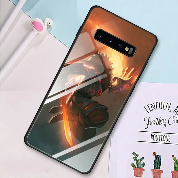 09 Чехол dota 2 с логотипом из закаленного стекла для samsung Galaxy Note 10 10 Plus 9 S10 S8 S9 Plus S10e A50 A30 - Цвет: 09