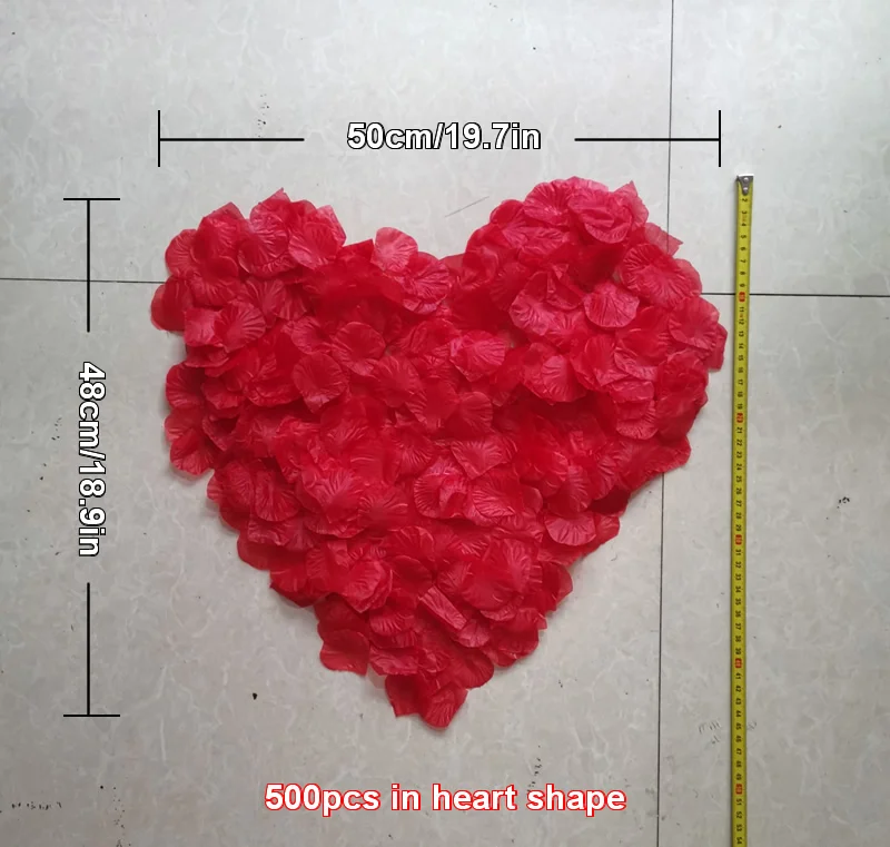 Piecemeal 100pcs Rose Petals Petalos De Rosa Wedding Decoration Artificial Fabric petalos de rosa
