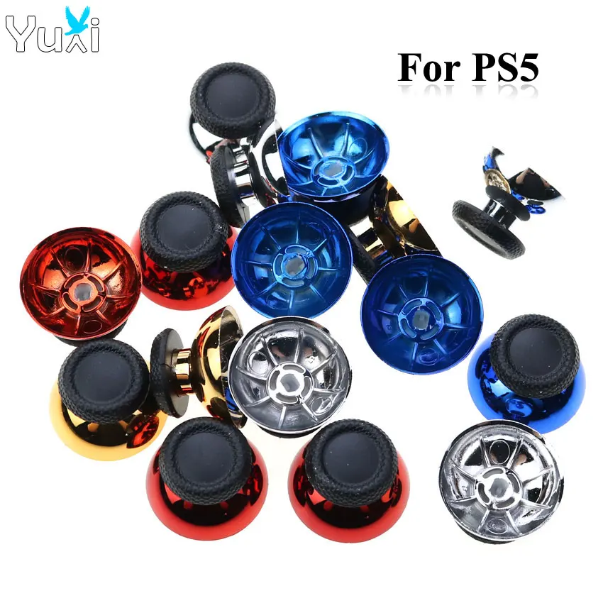 

YuXi 2pcs 3D Analog Joystick Thumb Stick Grip Cap for Sony PlayStation Dualsense 5 PS5 Controller Thumbsticks