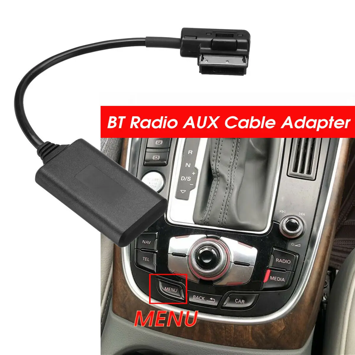 Ami MMI Bluetooth Adapter 17 Cm Audio AUX Kabel untuk Audi A4L A5 A6L