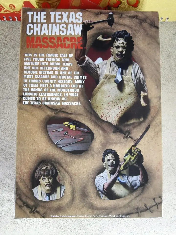 

Genuine NECA 8-Inch Commoner Series Dezhou City Electric Saw Killer 40 Anniversary Edition Doll Garage Kit Model