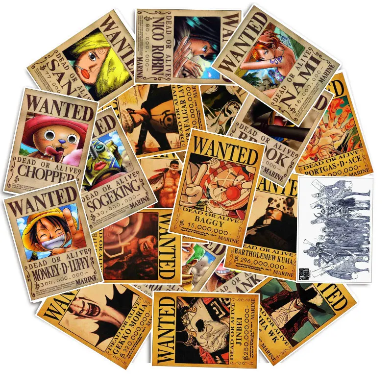 25 шт./упак. One piece Monkey D Луффи для катания на скейтборде для ноутбука велосипед чемодан Чемодан Автомобиль Мотоцикл Водонепроницаемый Стикеры не повторяются