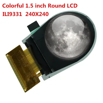 

240240 Round Circle TFT LCD display screen Colorful No touch panel ILI9331 36P solder Welding connect QVGA MCU 8/9/16/18 bit