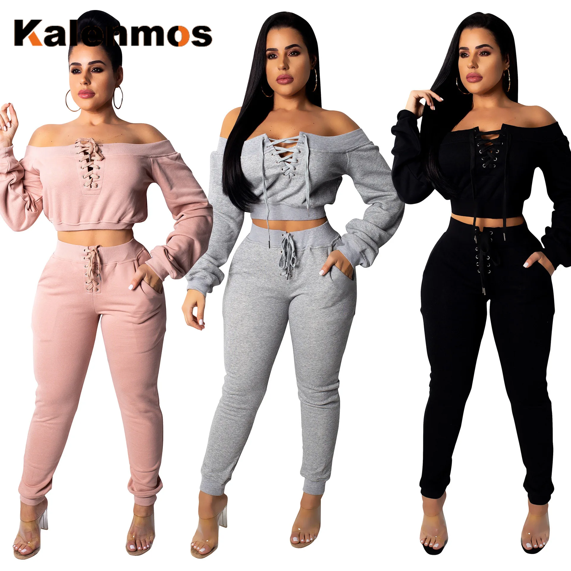 Комплект из 2 предметов длинные брюки осенний свитер спортивные костюмы костюм