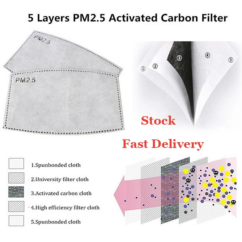 

PM2.5 Breathable Filter Paper Anti Haze Mouth Mask Outdoor Anti Dust Dustproof Mask Protection Mouth Cover Nose Protection