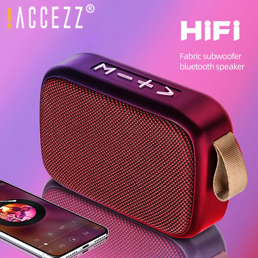 

!ACCEZZ Portable Wireless Bluetooth Speaker HiFi Stereo Surround Column Support FM Radio Aux U Disk TF Cards Outdoor Loudspeaker
