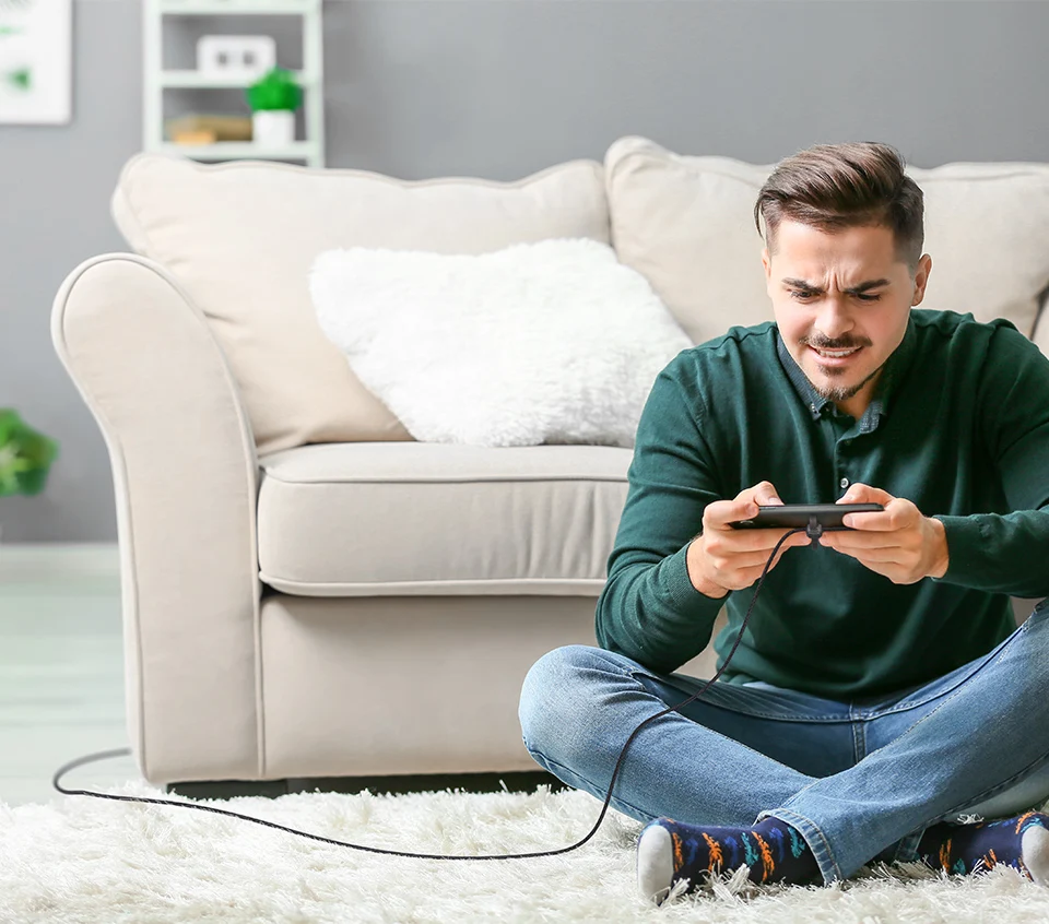 KUULAA нейлоновый USB C кабель 180 градусов Быстрое Зарядное устройство usb type C кабель для Xiaomi Mi 8 samsung Galaxy S9 Plus мобильный телефон USB-C шнур