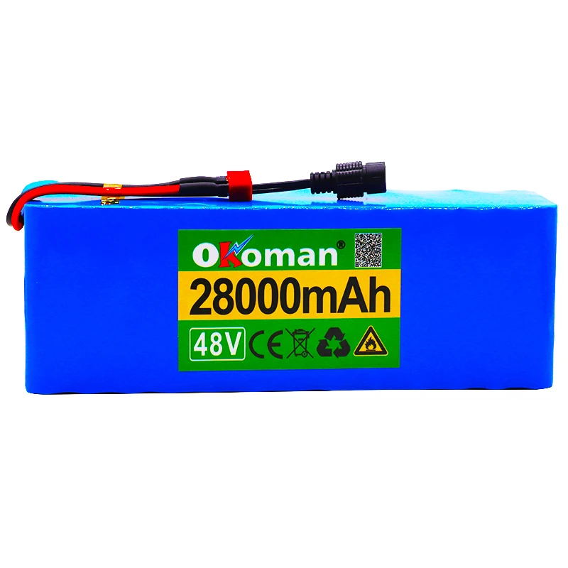 48V 28Ah 1000 ватт 13S3P 18650 аккумулятор MH1 54 6 v электровелосипед скутер с 25A разряда BMS