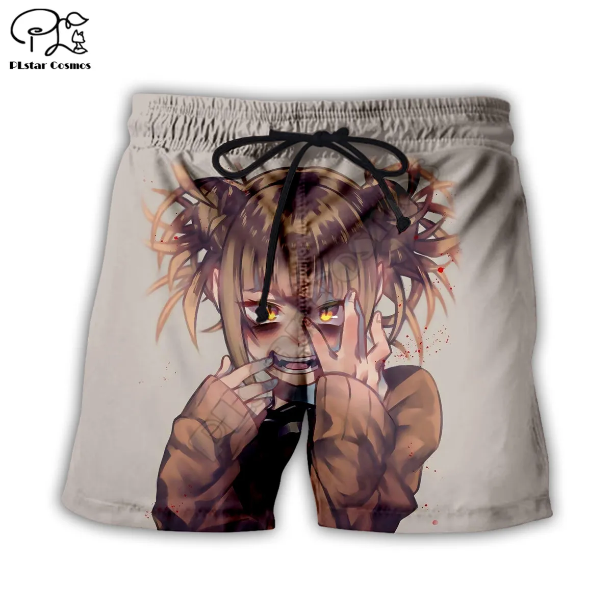 

PLstar Cosmos Anime emoticons Men's Shorts Summer Casual Shorts Harajuku 3D Printed Loose Cool Beach Comfortable style-1