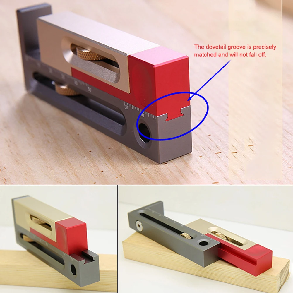 Деревообрабатывающий стол пила слот регулятор слот линейка врезной и шип подвижный измерительный блок длина компенсации инструмент