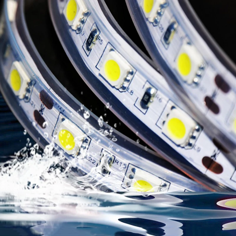 Супер яркая светодиодная лента 5050 IP68 Водонепроницаемый DC12V 60LED/M наружный