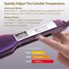KIPOZI Professional Titanium Hair Straightener Iron Fast Heating 1.75 Inch Wide Plates LCD Flat Iron Curling Iron Styling Tool 6