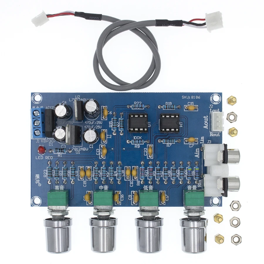 Новинка NE5532 Stereo Pre усилитель предусилитель Tone плата аудио 4 каналов модуль 4CH