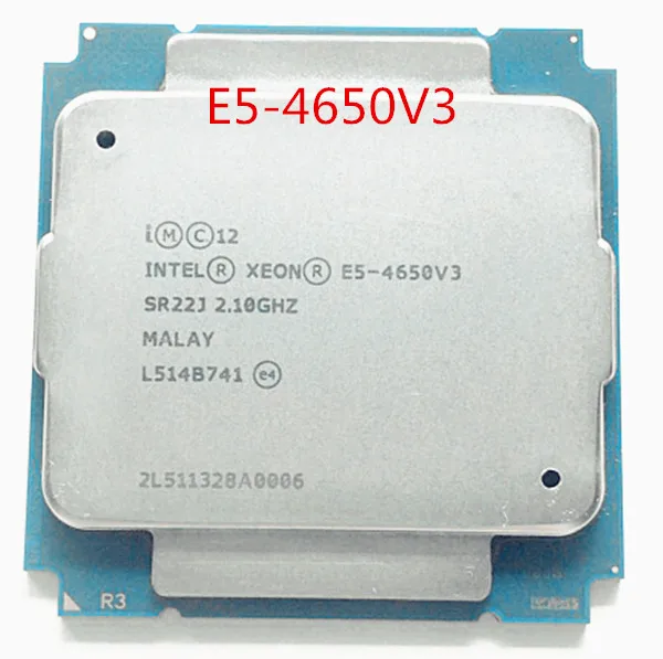 E5-4650V3 Intel Xeon E5 4650V3 2,1 ГГц 12-жильная 30 Мб SmartCache E5 4650 V3 FCLGA2011-3 105W E5-4650 V3