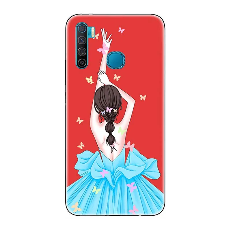 A081 TPU+ PC чехол для телефона s, для Infinix S5, горячая Распродажа, S5 X652, 6,6 дюймов, чехол с рисунком розы, волка, чехол для задней панели, Funda Para - Цвет: A081