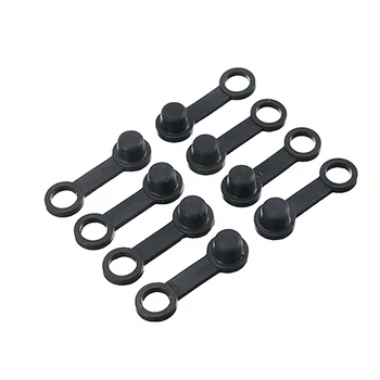 

8pcs 8mm Black Car Auto Motorcycle ATV Caravan Rubber Brake Bleed Screw Rubber Dust Cover Cap Accessories