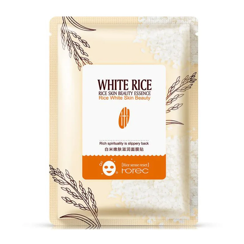 

Rorec Rice Skin Essence Facial Mask Whitening Nourishing Moisturizing Face Mask Oil Control Brighten Face Skin Mask Skin Care