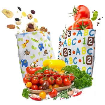 

3pcs Portable Reusable Sandwich Bags Snack Bags Lunch Bags With Zipper Washable Safe Free Eco Friendly Waterproof