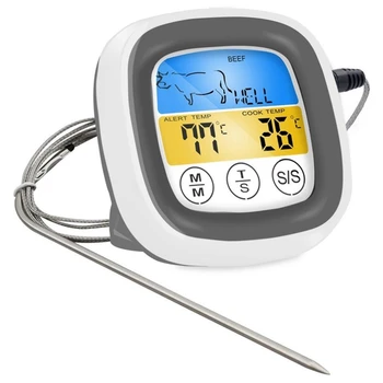 

Wireless BBQ Thermometer With Food Cooking Timer For Oven Meat Grill Thermometer With Free App Control
