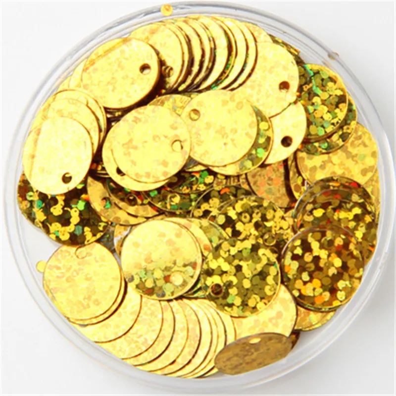 10/15/20/25/30mm Flat Round Loose Sequins Paillettes Sewing Craft DIY Accessories for Wedding Garment 10g