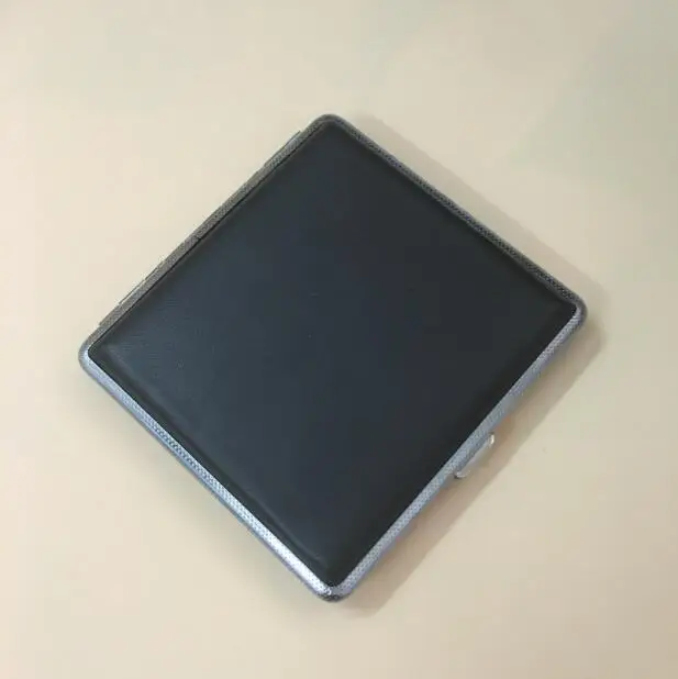 Кожаный Портсигар/сигареты, из нержавеющей стали чехол для iPhone X/Iphone металлический портсигар/вмещает 20 сигарет