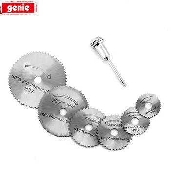 

7pcs HSS Circular Saw Blades Electric Drill Mini Wood Metal PVC Material Cutting Disc 22-50mm For Angle Grinder
