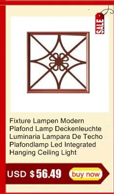 Лампада лампа для гостиной Lampen современный Lampara Techo Plafonnier Luminaria De Teto Светодиодный Интегрированный подвесной потолочный светильник
