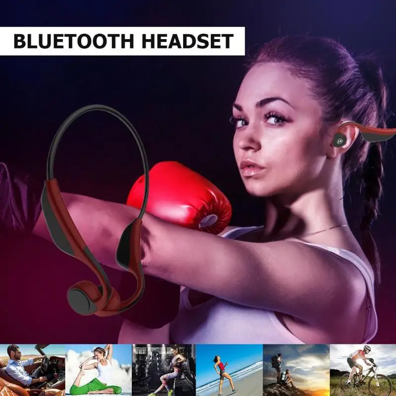 V9 сенсорное управление костной проводимости Bluetooth гарнитура вкладыши с 10 дней в режиме ожидания проводящий сигнал 0,5 Вт 8 евро чувствительность 86 дБ
