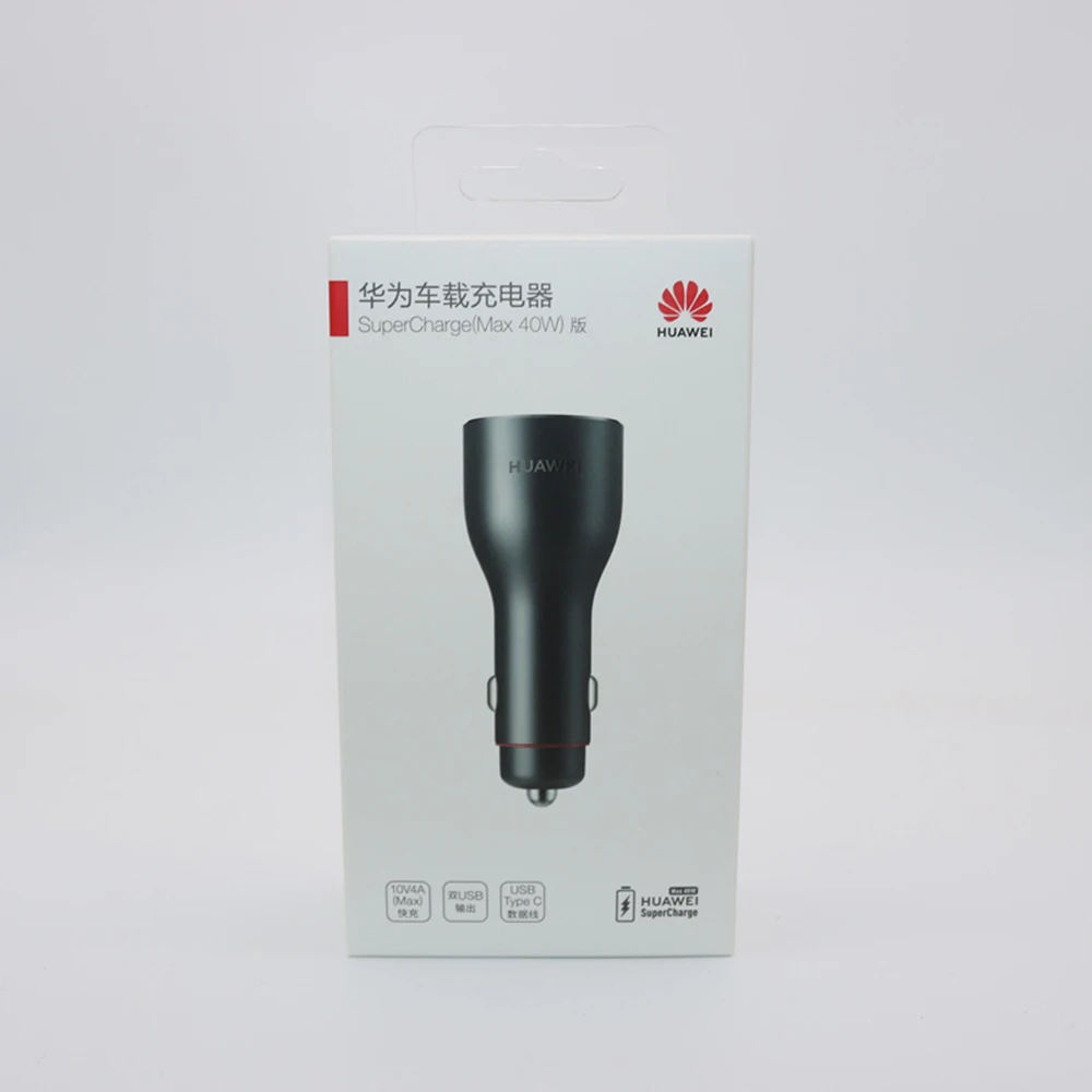 Оригинальное автомобильное зарядное устройство HUAWEI CP37 Supercharge 2 Max 40 Вт 10 в 4A черный двойной USB 5A type C кабель для mate 30 20 Pro mate 20 RS Nova