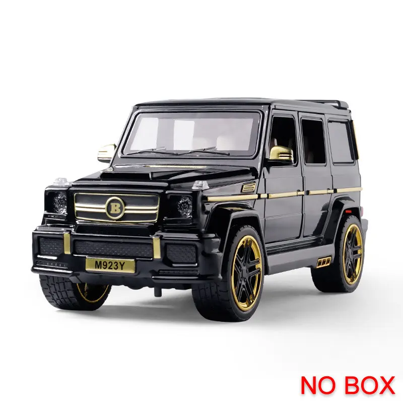 Black Car(No Box) 1:24 литая под давлением игрушечная модель автомобиля металлические игрушки колеса автомобиля G65 высокое моделирование звук и светильник вытяжной автомобиль коллекция детские игрушки подарок - Цвет: Black Car(No Box)