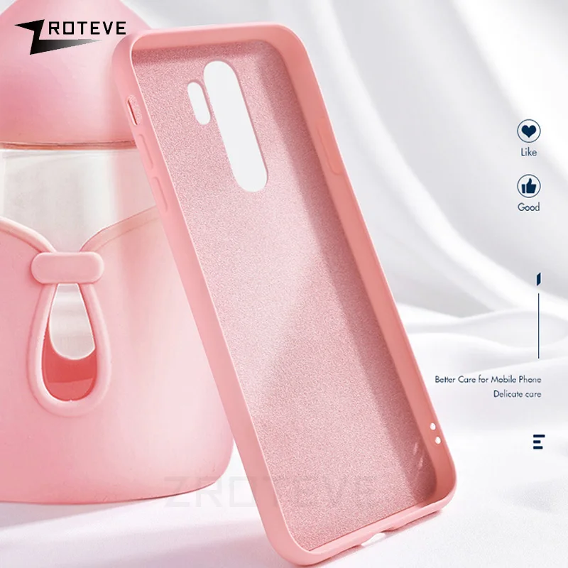 Для Redmi Note 8 Pro Чехол ZROTEVE мягкая кожа сенсорная крышка жидкие силиконовые чехлы для Xiaomi Redmi Note8 Note 8 Pro Чехол для телефона